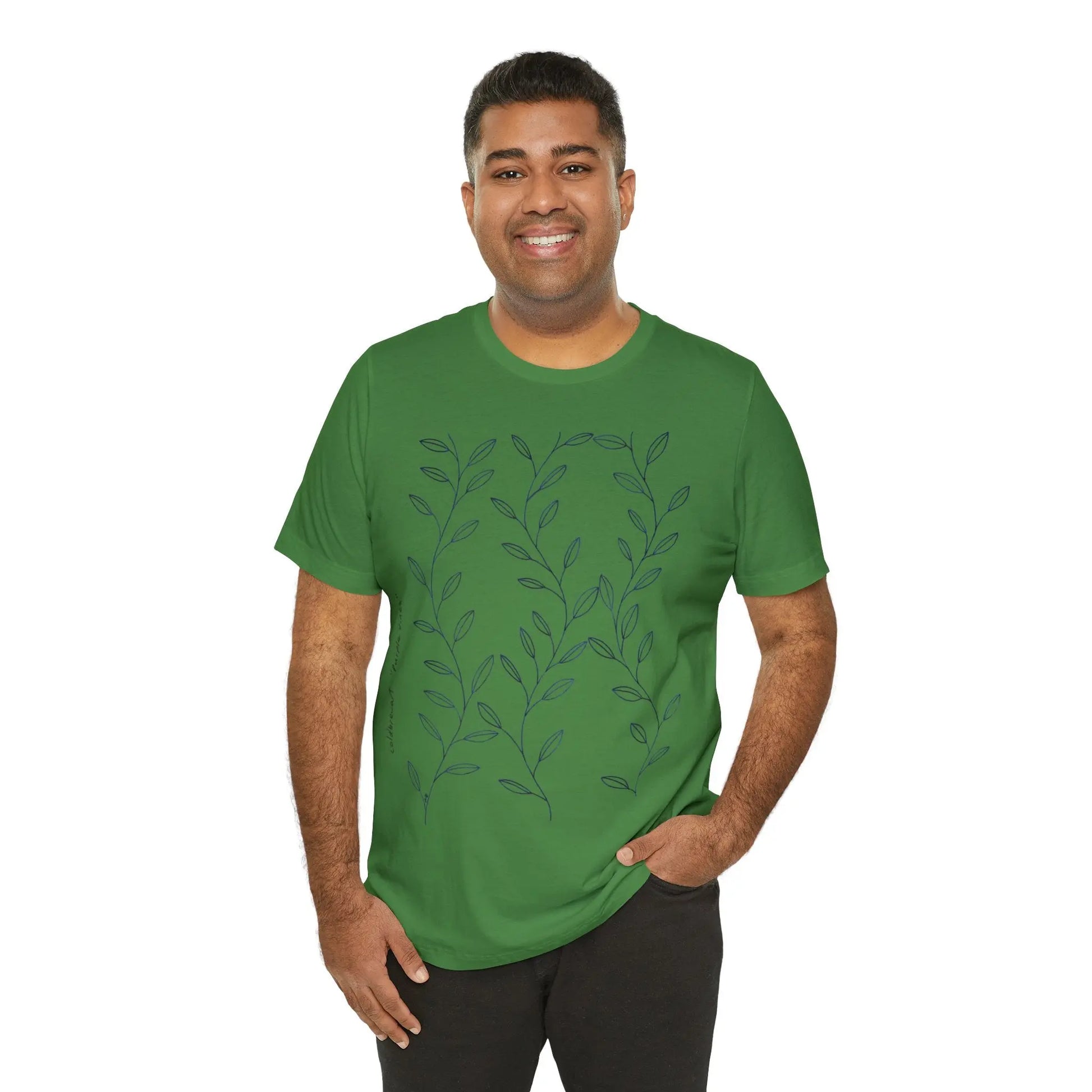 Purple Vines Unisex Cotton Shirt Printify