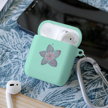 Purple Plumeria AirPods and AirPods Pro Case Cover Printify