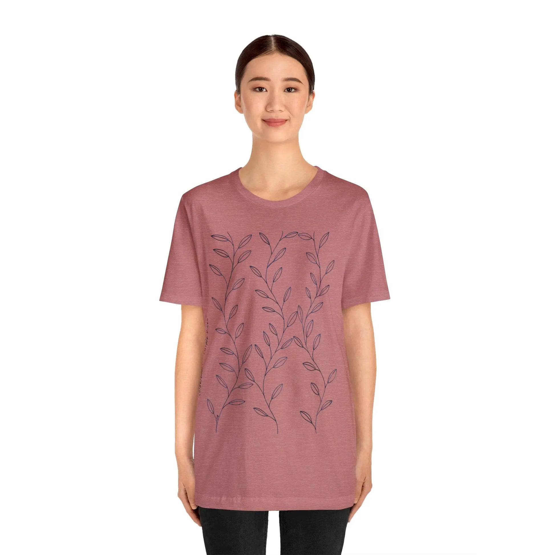 Purple Vines Unisex Cotton Shirt Printify