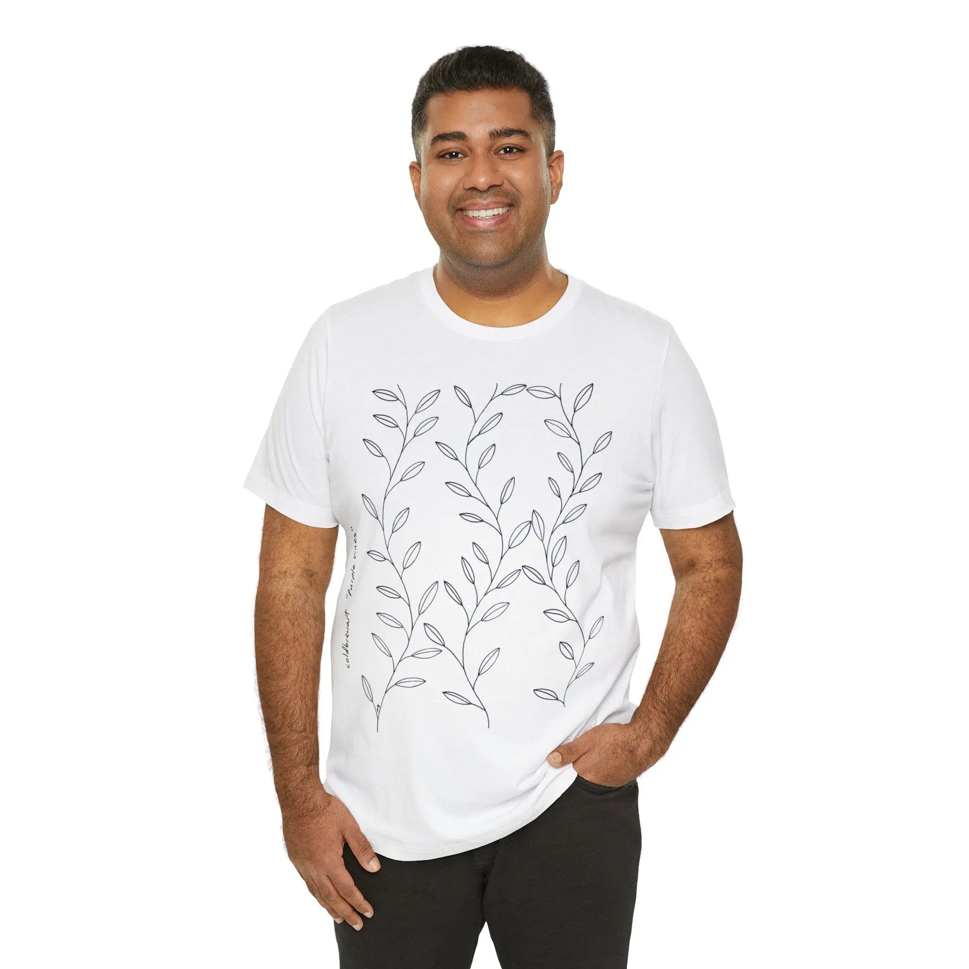 Purple Vines Unisex Cotton Shirt Printify