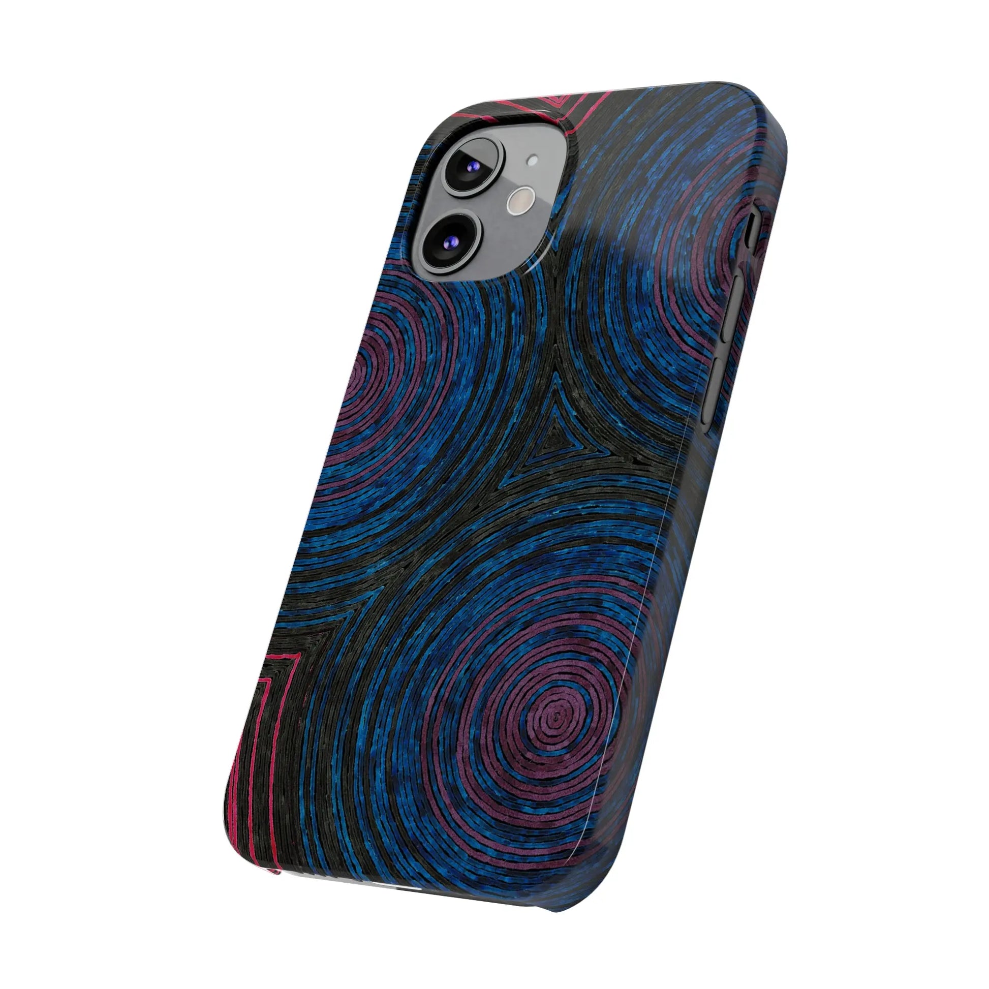 Fingerprints of the Moon Glossy Phone Case - Coldbrewart