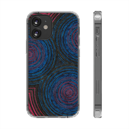 Fingerprints of the Moon Clear Phone Case - Coldbrewart