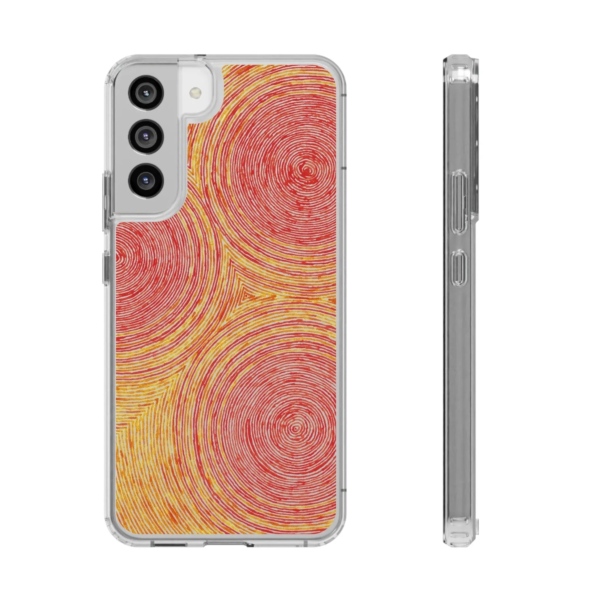 Fingerprints of the Sun Clear Phone Case - Coldbrewart