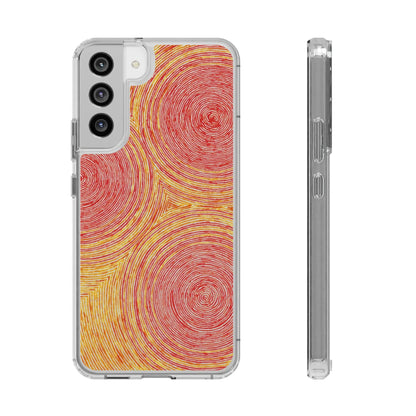 Fingerprints of the Sun Clear Phone Case - Coldbrewart