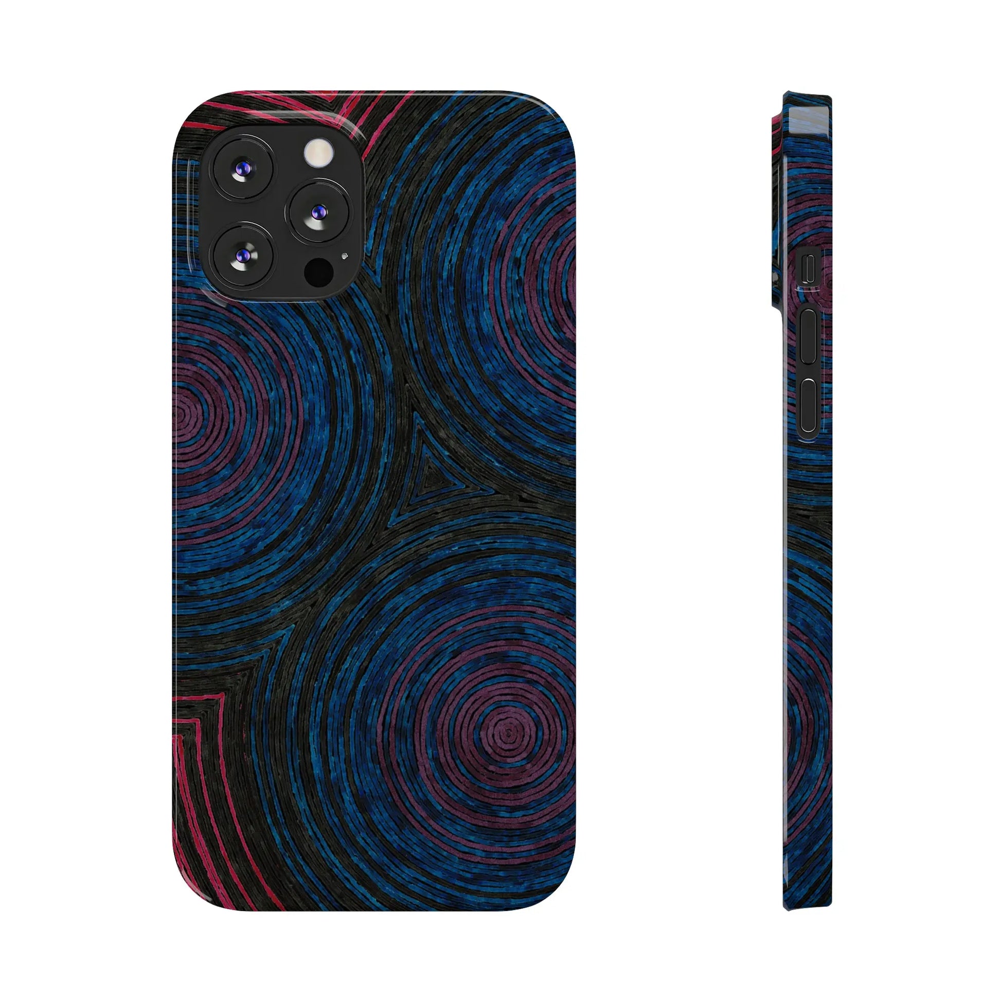 Fingerprints of the Moon Glossy Phone Case - Coldbrewart