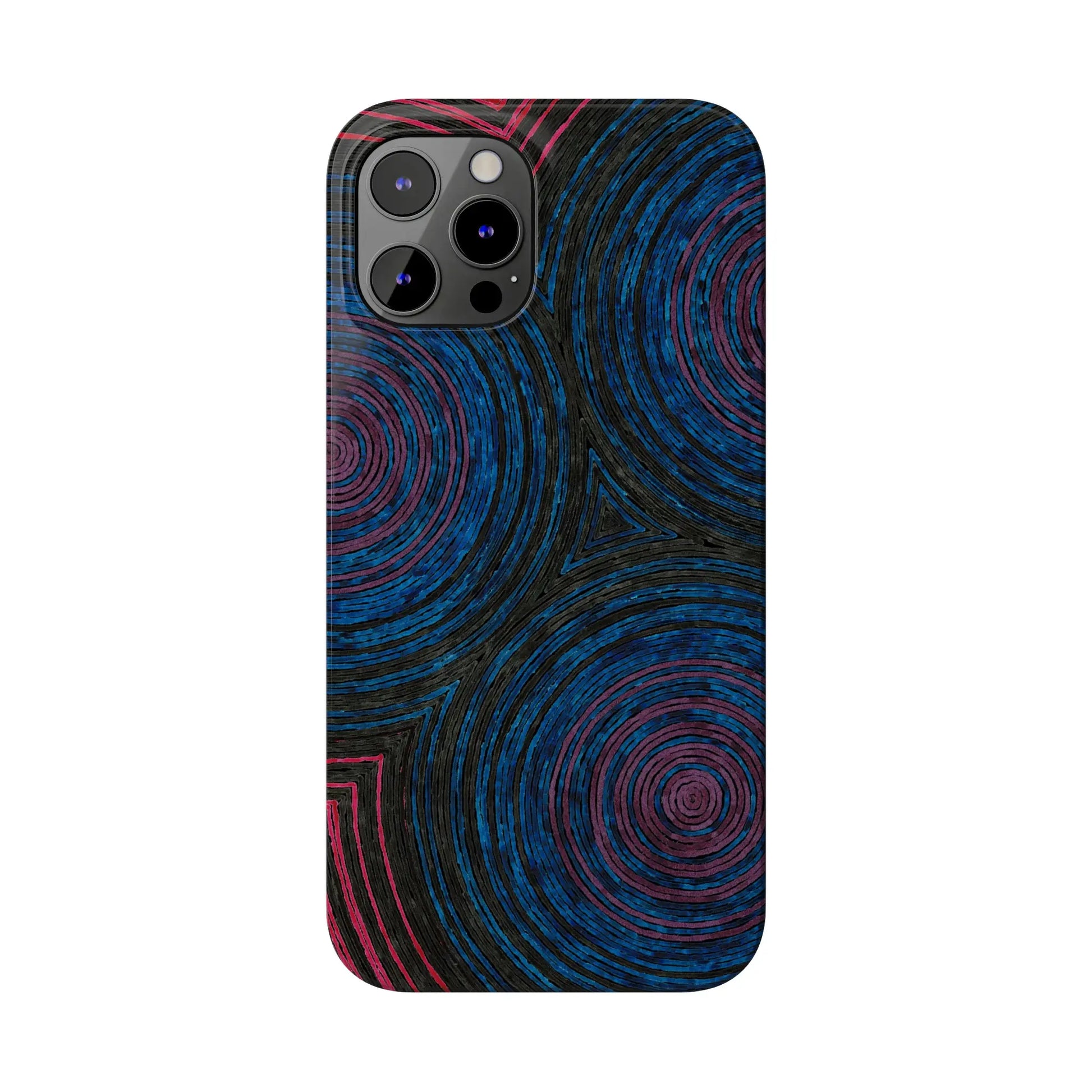 Fingerprints of the Moon Glossy Phone Case - Coldbrewart