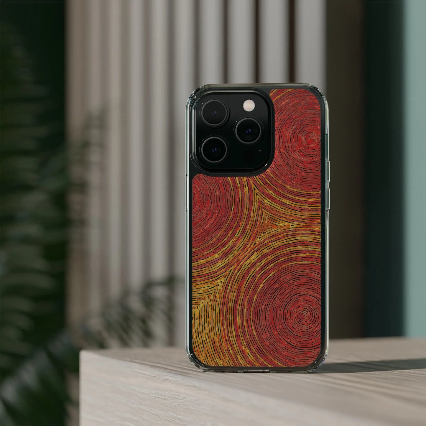 Fingerprints of the Sun Clear Phone Case - Coldbrewart