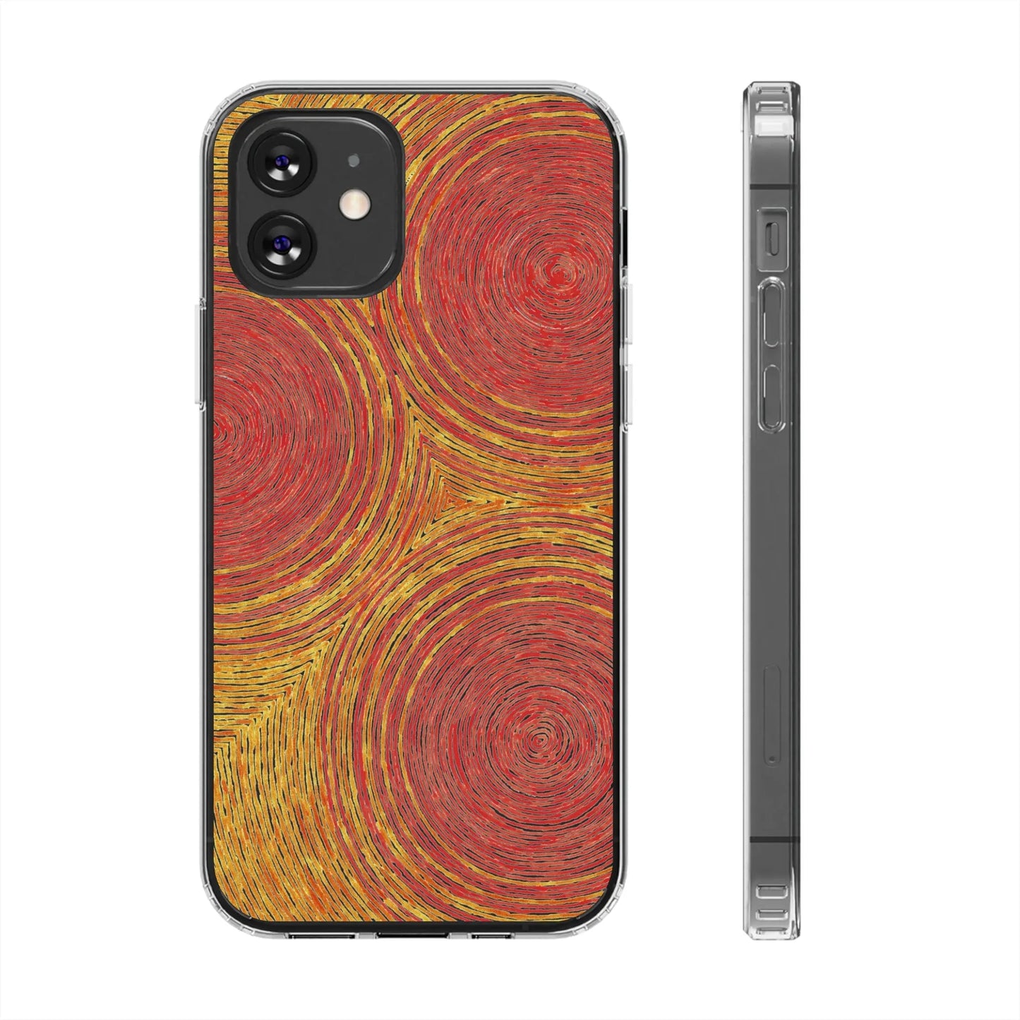 Fingerprints of the Sun Clear Phone Case - Coldbrewart