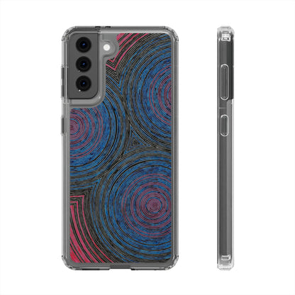 Fingerprints of the Moon Clear Phone Case Printify