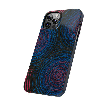 Fingerprints of the Moon Glossy Phone Case - Coldbrewart