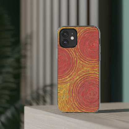 Fingerprints of the Sun Clear Phone Case - Coldbrewart