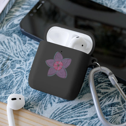 Purple Plumeria AirPods and AirPods Pro Case Cover Printify