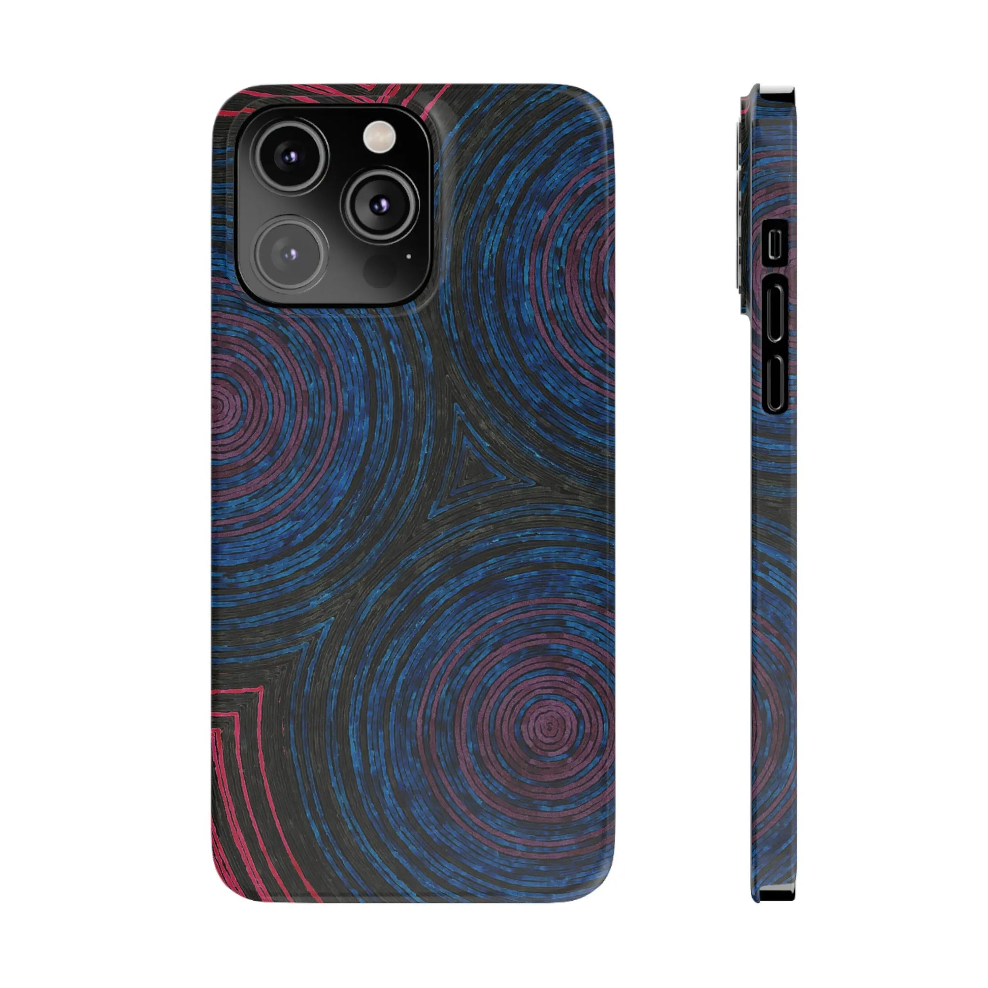 Fingerprints of the Moon Glossy Phone Case - Coldbrewart