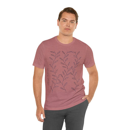 Purple Vines Unisex Cotton Shirt Printify