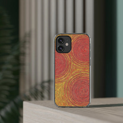 Fingerprints of the Sun Clear Phone Case - Coldbrewart