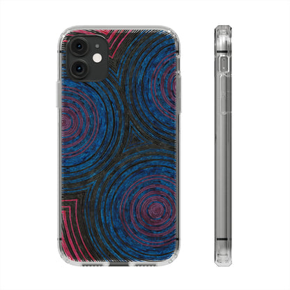 Fingerprints of the Moon Clear Phone Case Printify