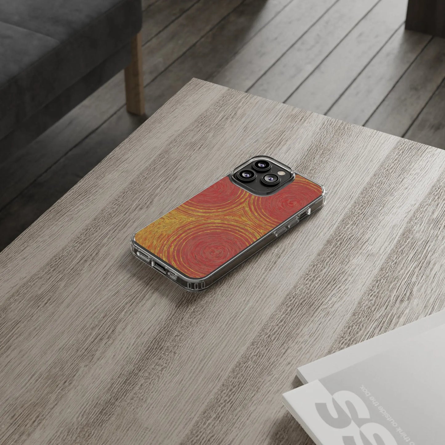 Fingerprints of the Sun Clear Phone Case - Coldbrewart