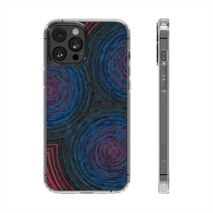 Fingerprints of the Moon Clear Phone Case Printify