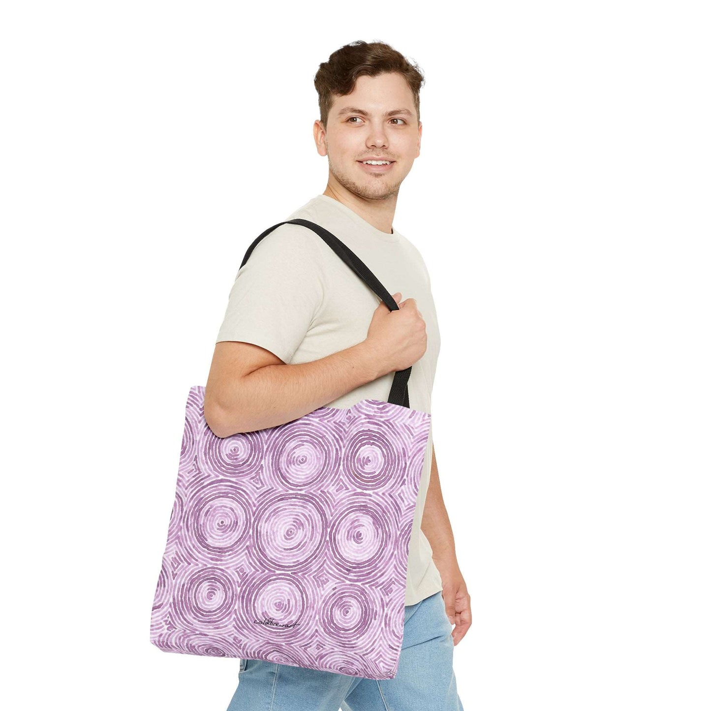 Bougainvillea Circles Tote Bag Printify