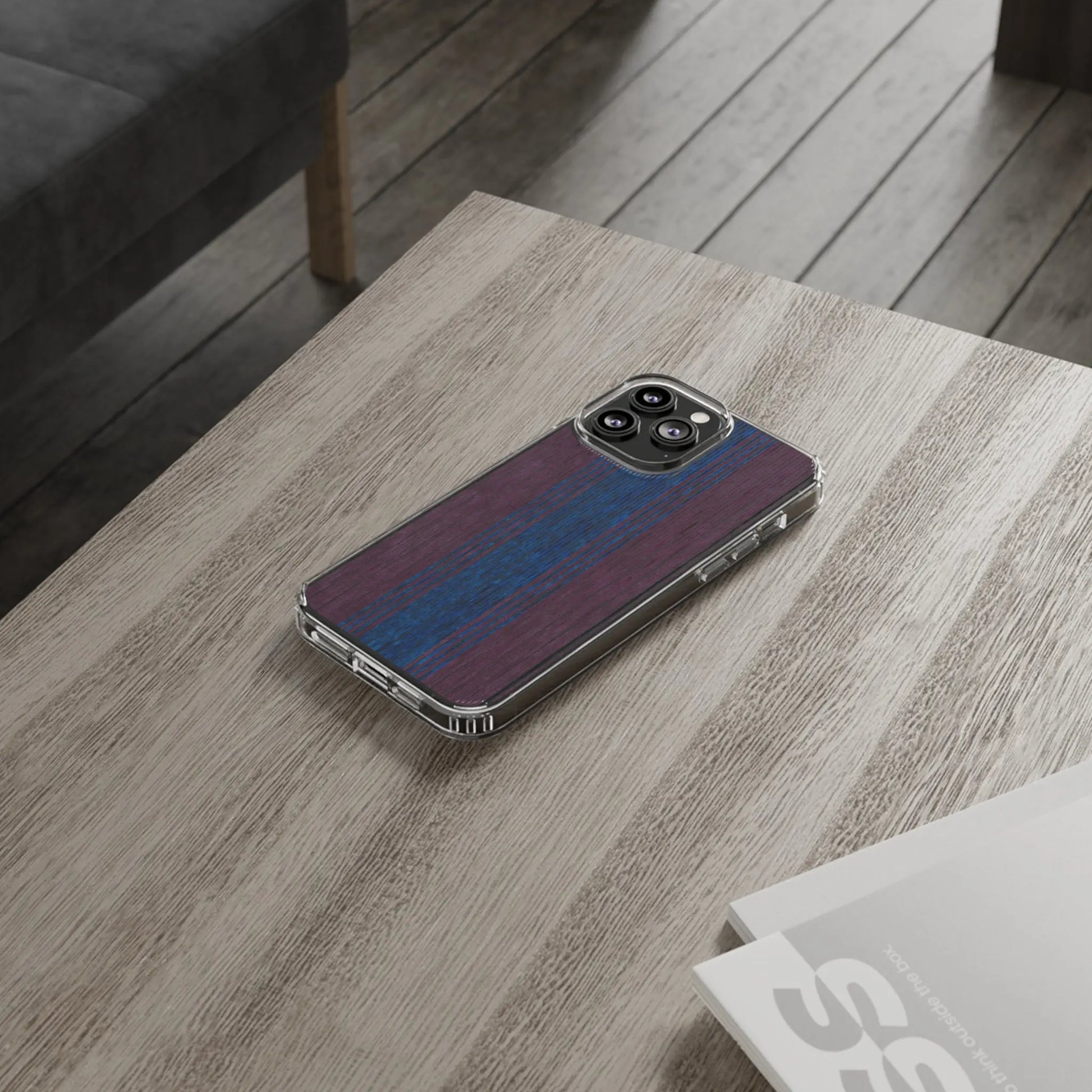 Faded Clear Phone Case Printify