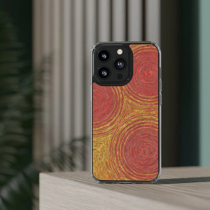 Fingerprints of the Sun Clear Phone Case - Coldbrewart