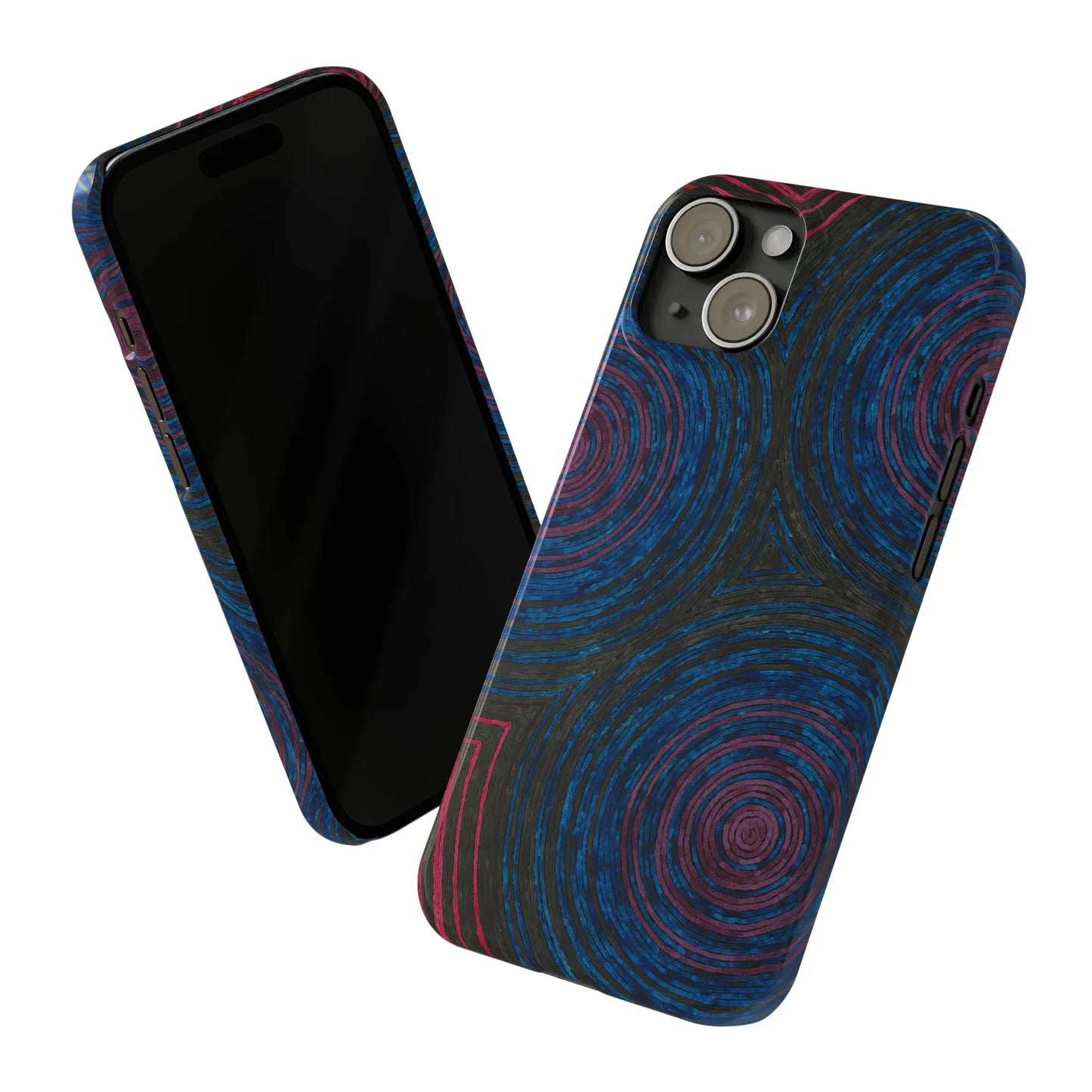 Fingerprints of the Moon Glossy Phone Case - Coldbrewart