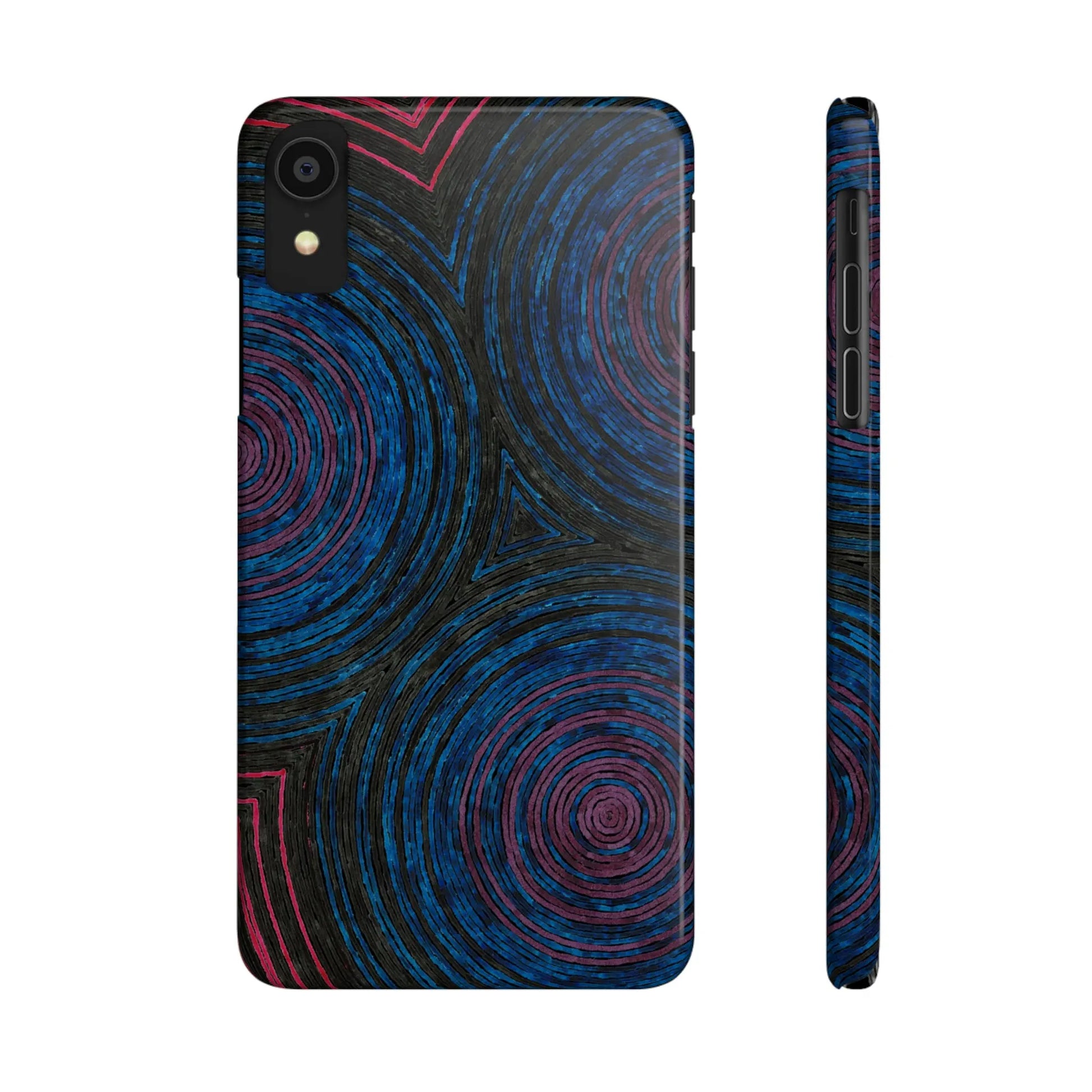 Fingerprints of the Moon Glossy Phone Case - Coldbrewart