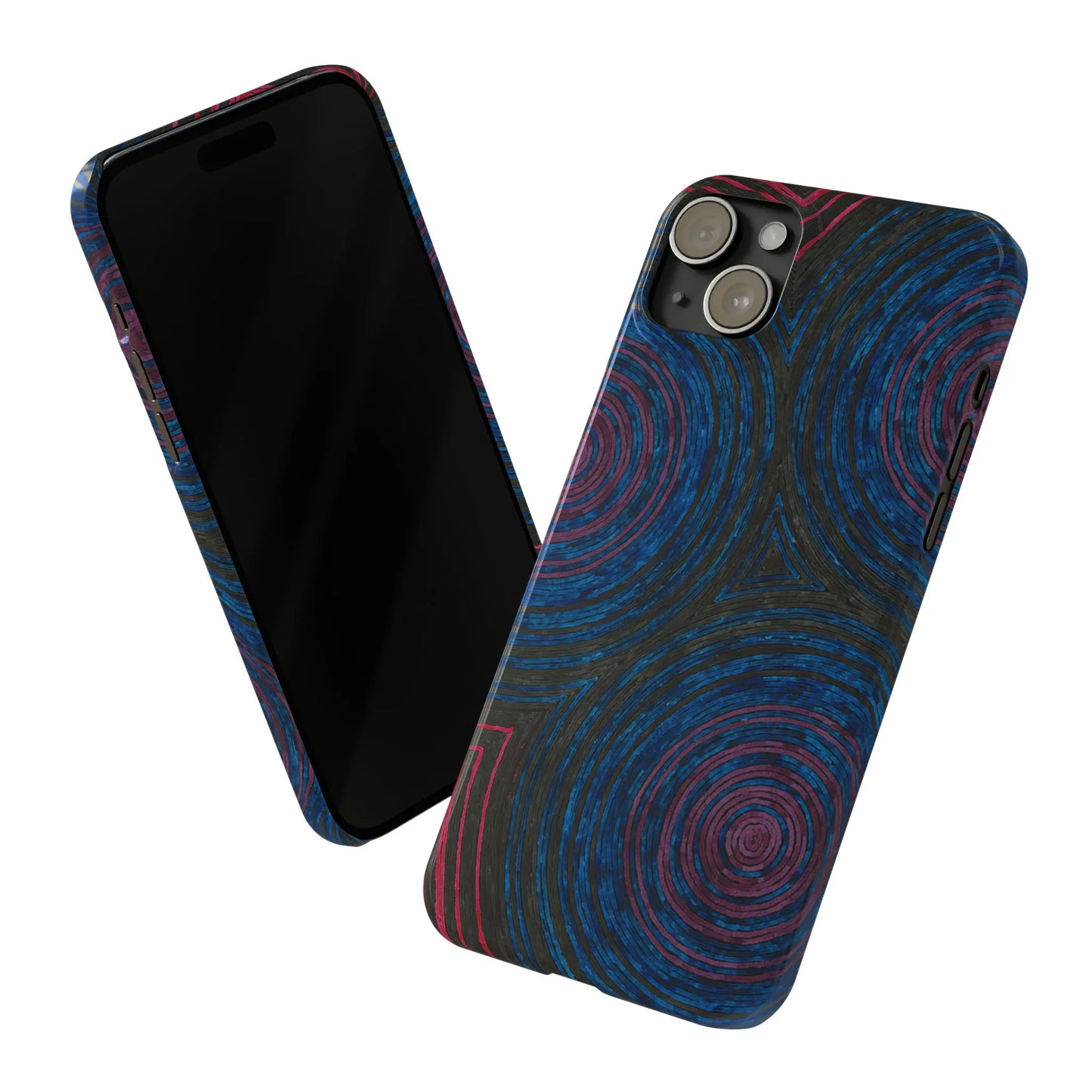 Fingerprints of the Moon Glossy Phone Case - Coldbrewart