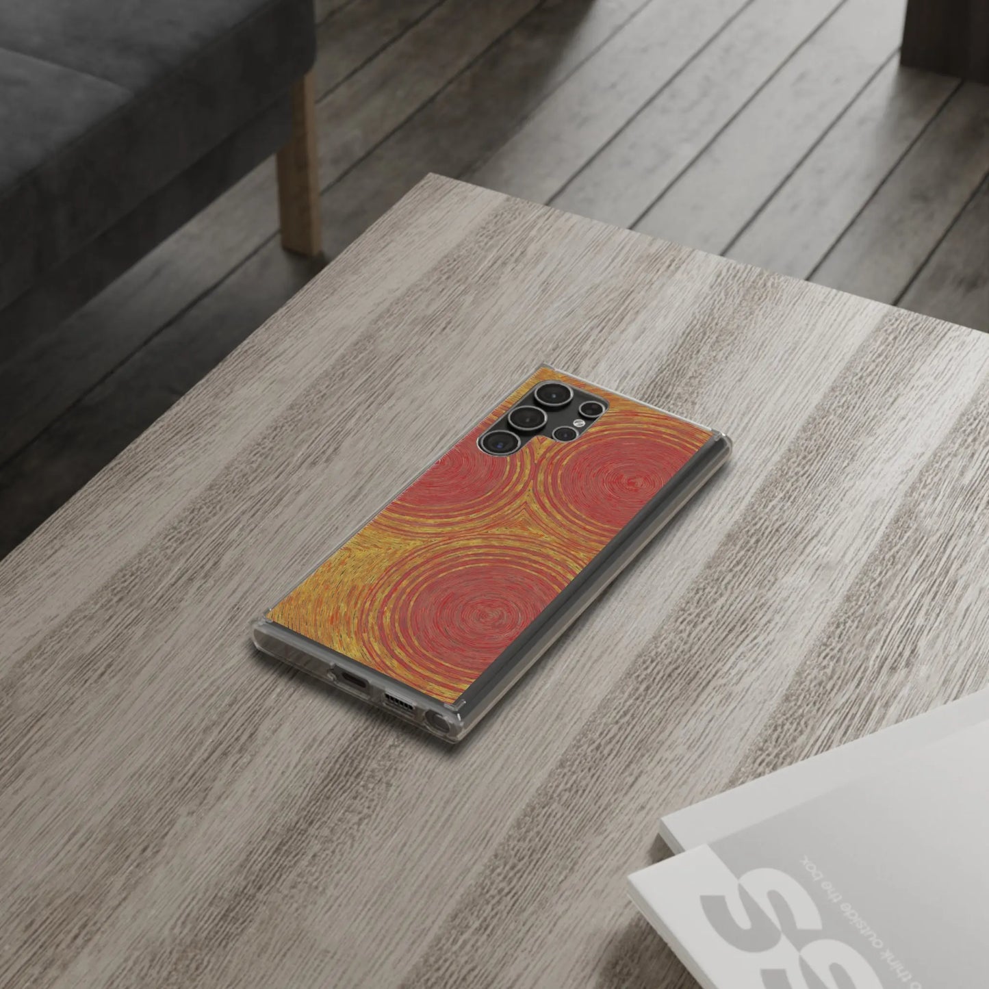 Fingerprints of the Sun Clear Phone Case - Coldbrewart