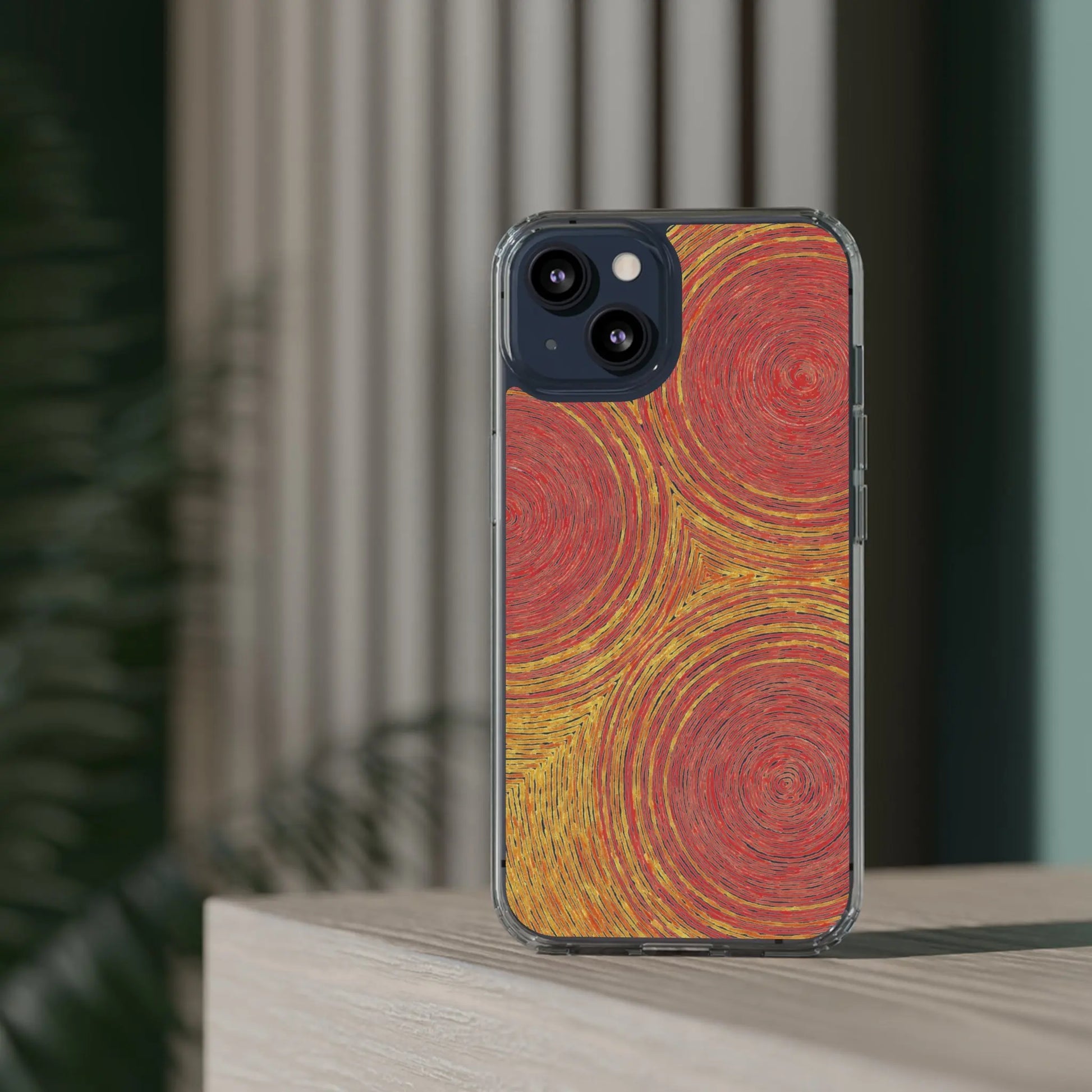 Fingerprints of the Sun Clear Phone Case - Coldbrewart