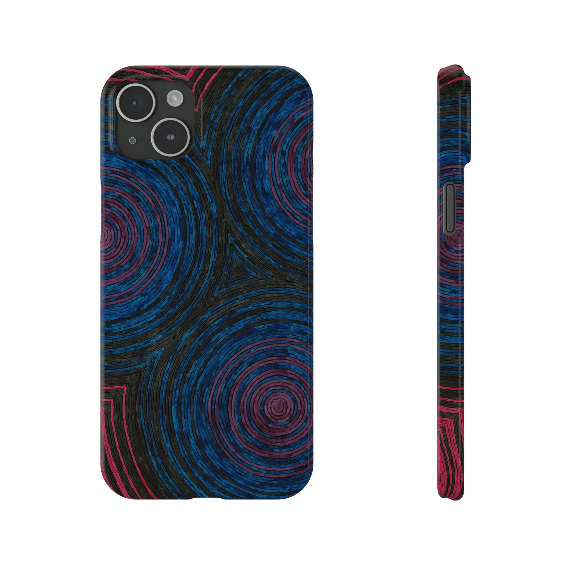 Fingerprints of the Moon Glossy Phone Case - Coldbrewart