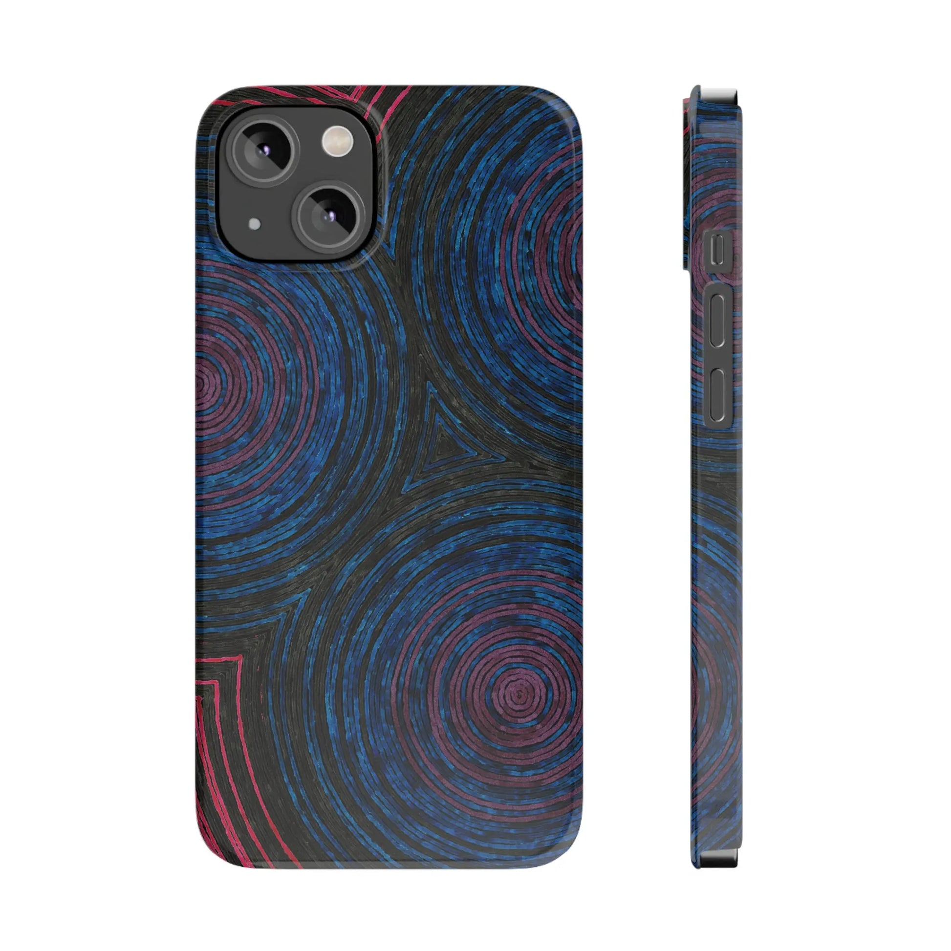 Fingerprints of the Moon Glossy Phone Case - Coldbrewart