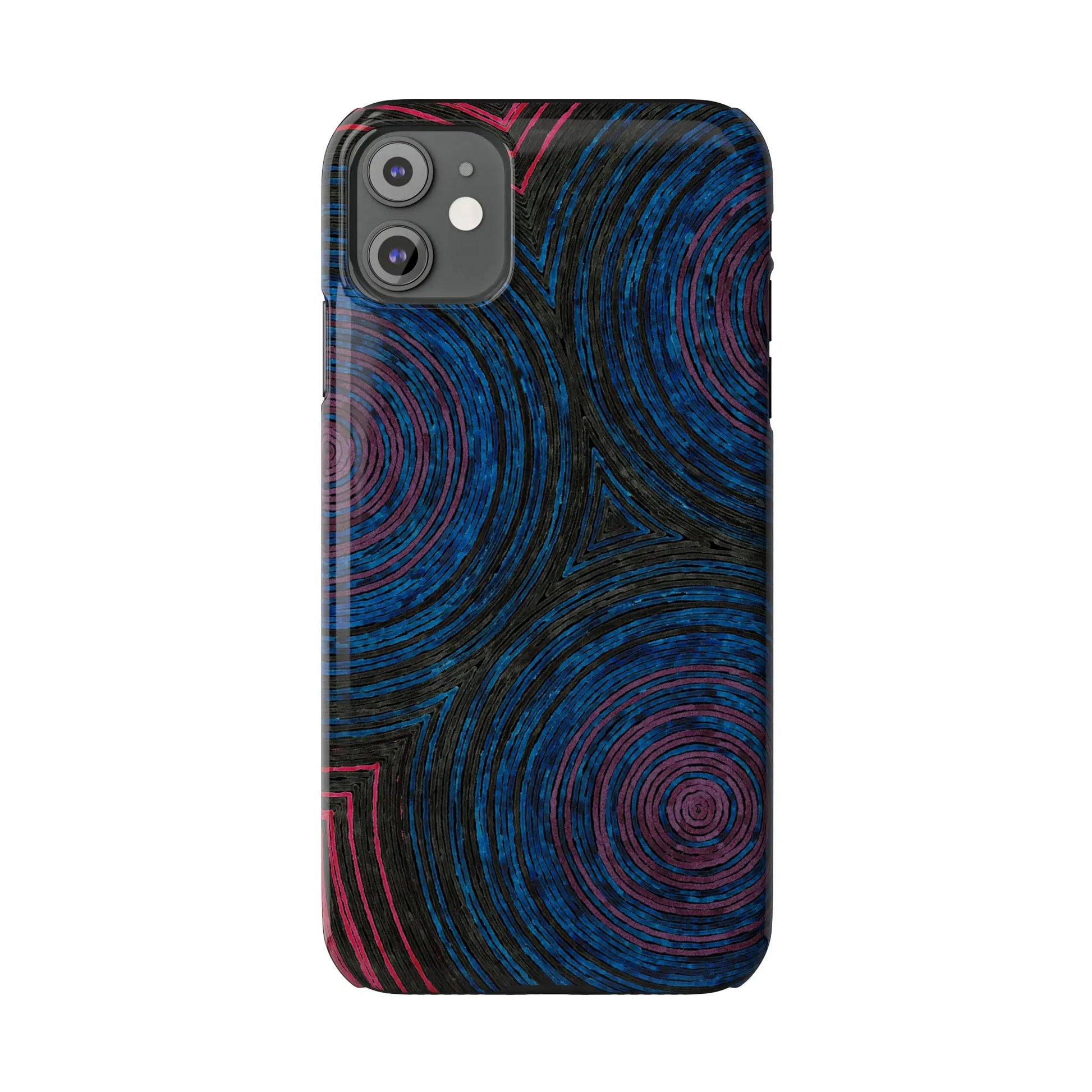 Fingerprints of the Moon Glossy Phone Case - Coldbrewart