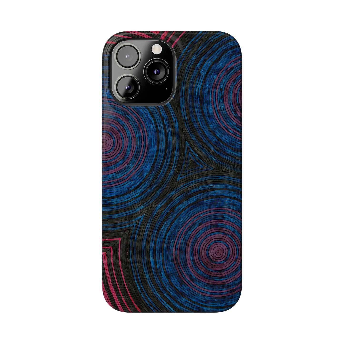 Fingerprints of the Moon Glossy Phone Case - Coldbrewart