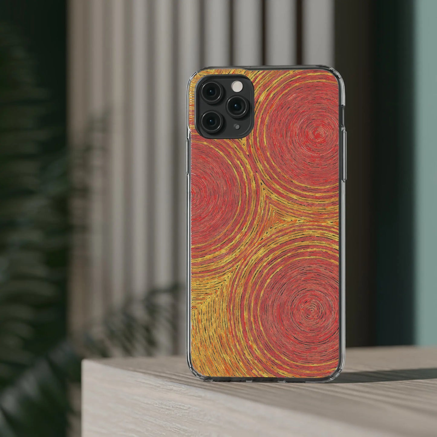 Fingerprints of the Sun Clear Phone Case - Coldbrewart