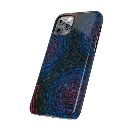 Fingerprints of the Moon Glossy Phone Case - Coldbrewart