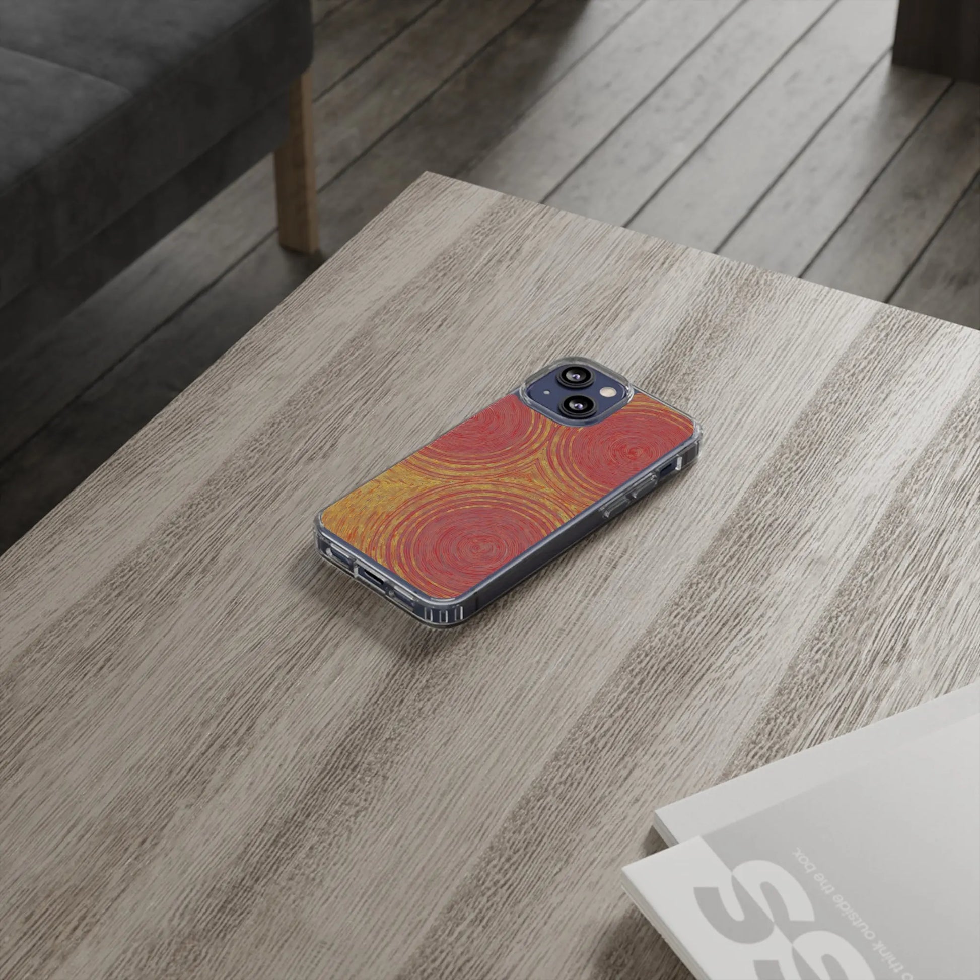 Fingerprints of the Sun Clear Phone Case - Coldbrewart