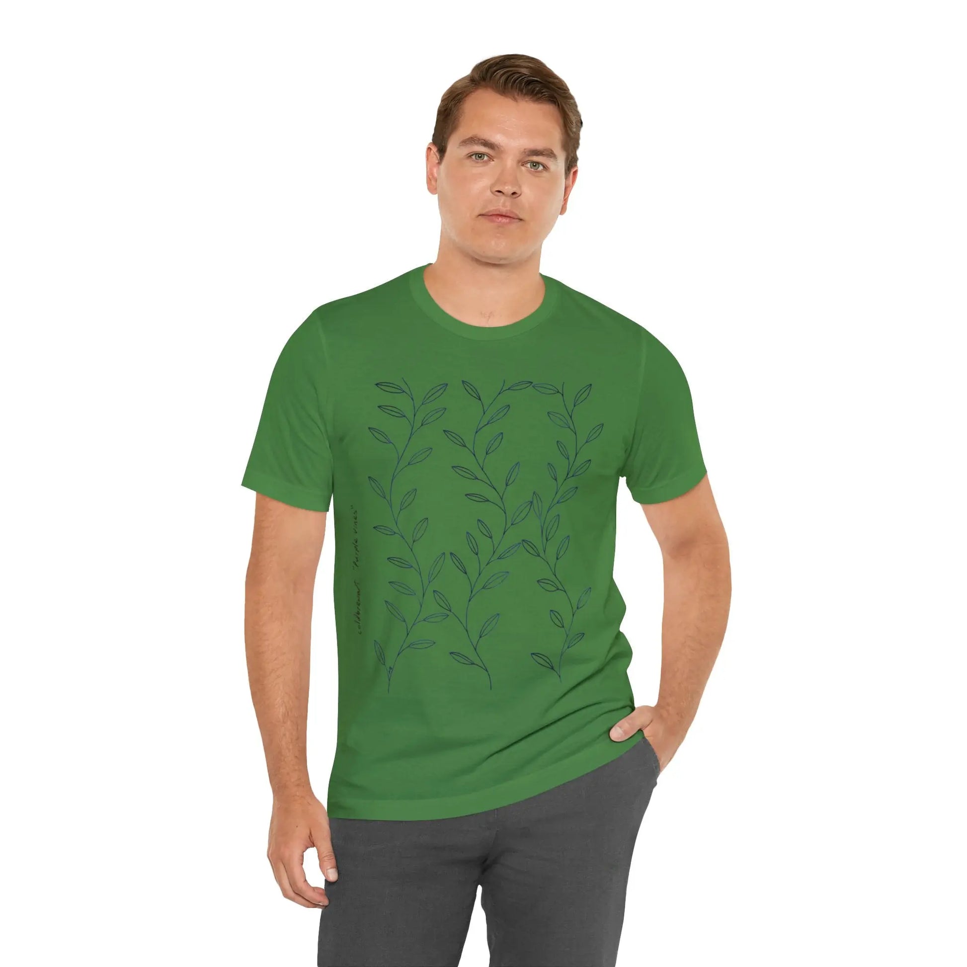 Purple Vines Unisex Cotton Shirt Printify