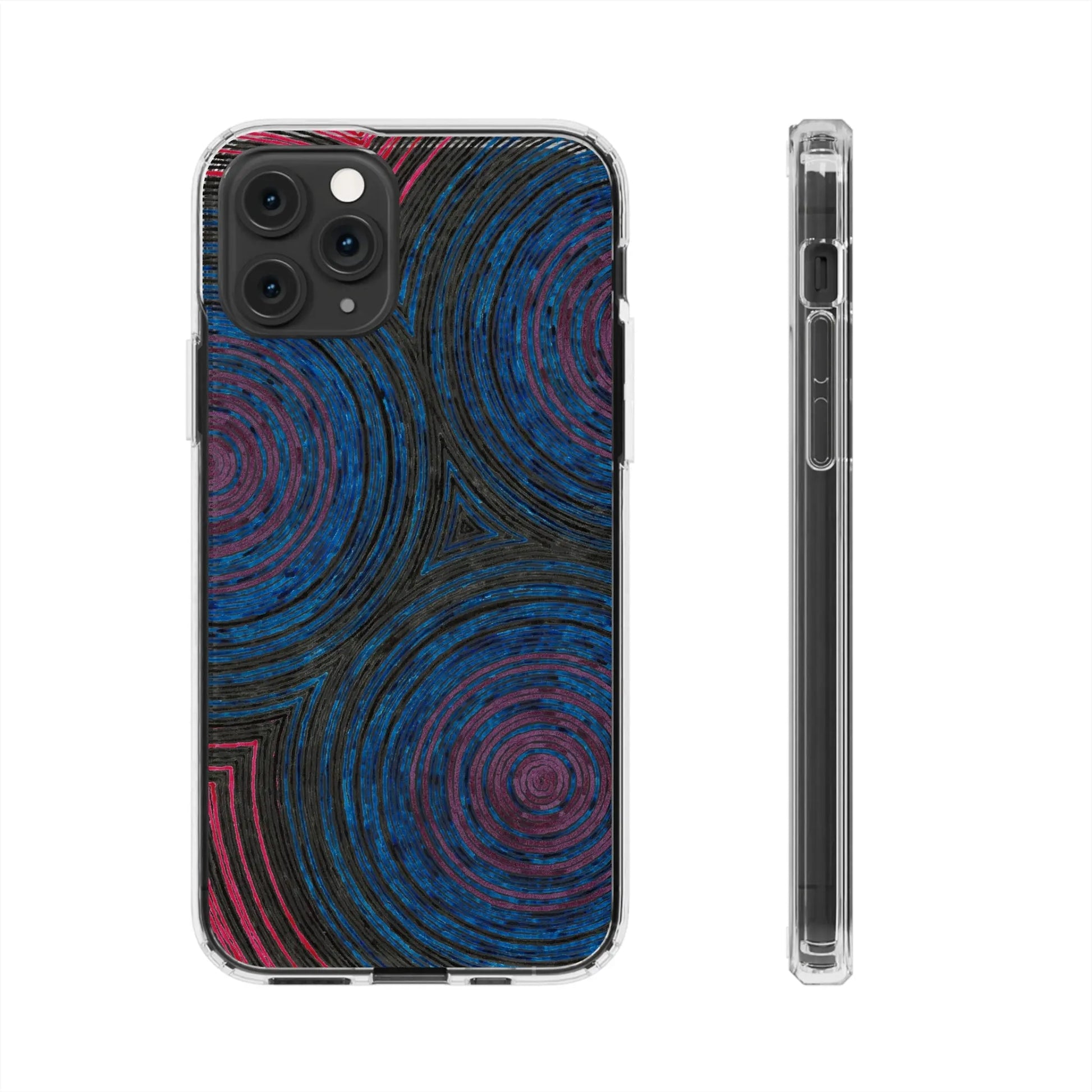 Fingerprints of the Moon Clear Phone Case Printify