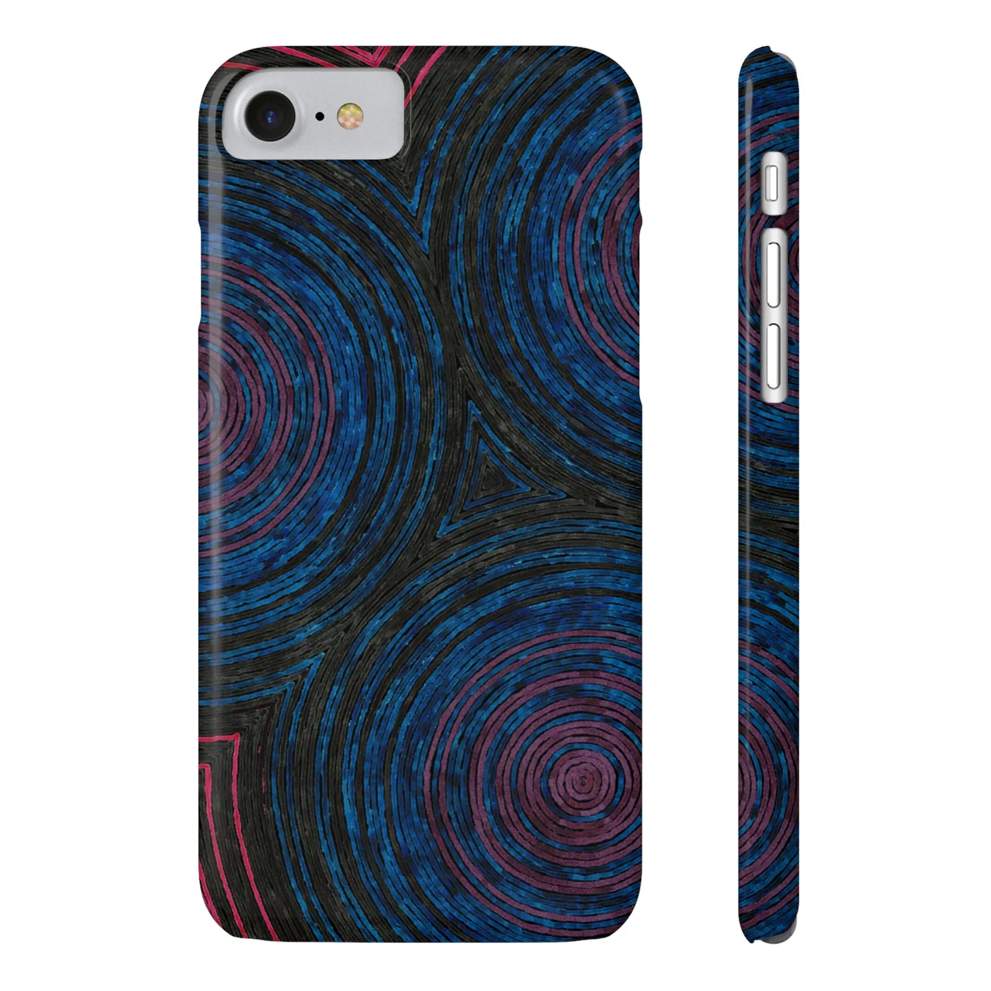 Fingerprints of the Moon Glossy Phone Case - Coldbrewart