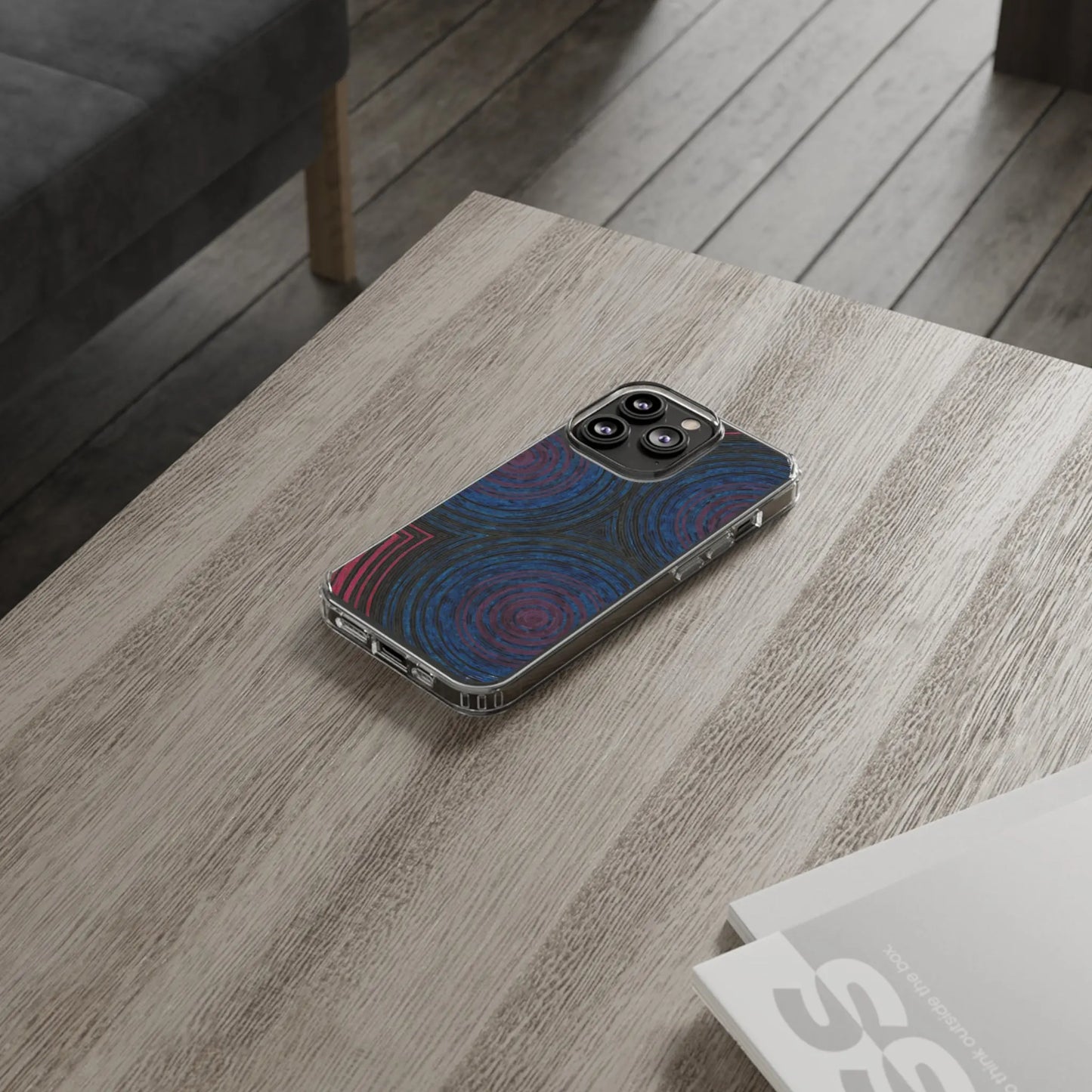 Fingerprints of the Moon Clear Phone Case Printify