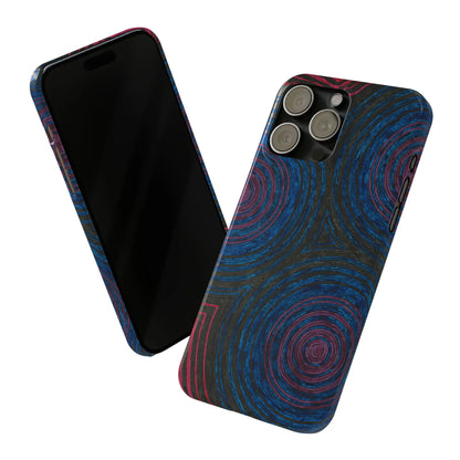 Fingerprints of the Moon Glossy Phone Case - Coldbrewart