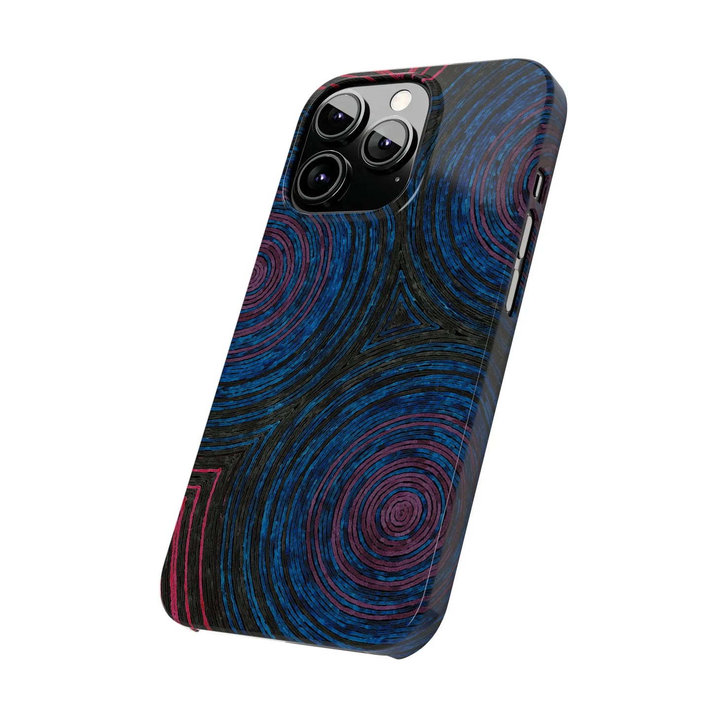 Fingerprints of the Moon Glossy Phone Case - Coldbrewart