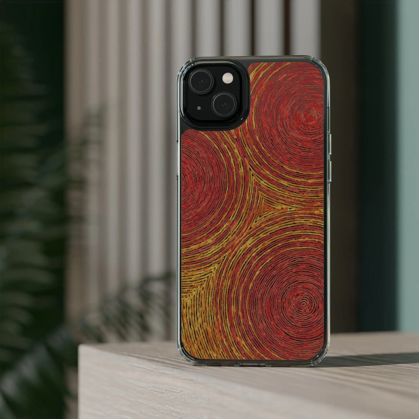 Fingerprints of the Sun Clear Phone Case - Coldbrewart