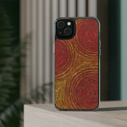 Fingerprints of the Sun Clear Phone Case - Coldbrewart