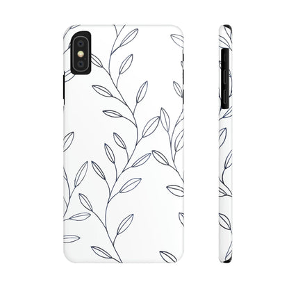 Purple Vines in White Glossy Phone Case Printify