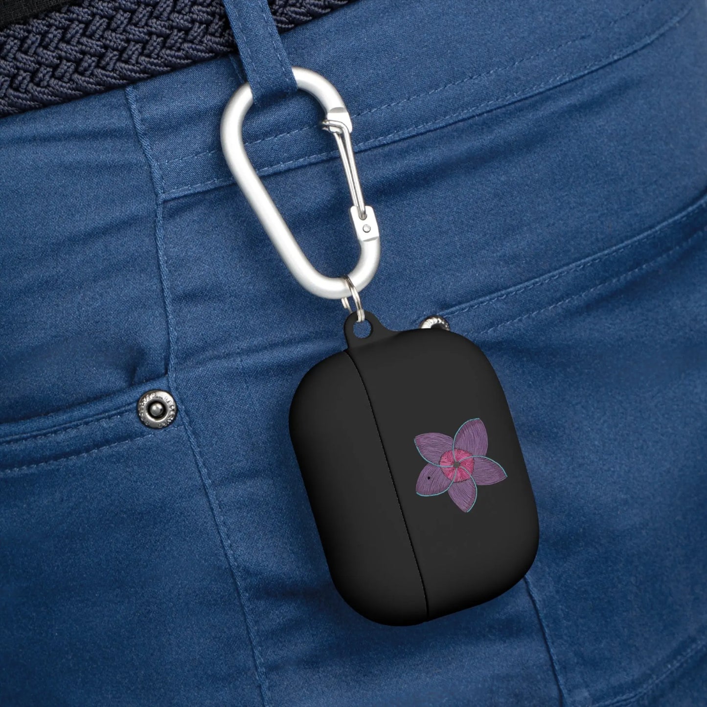 Purple Plumeria AirPods and AirPods Pro Case Cover Printify