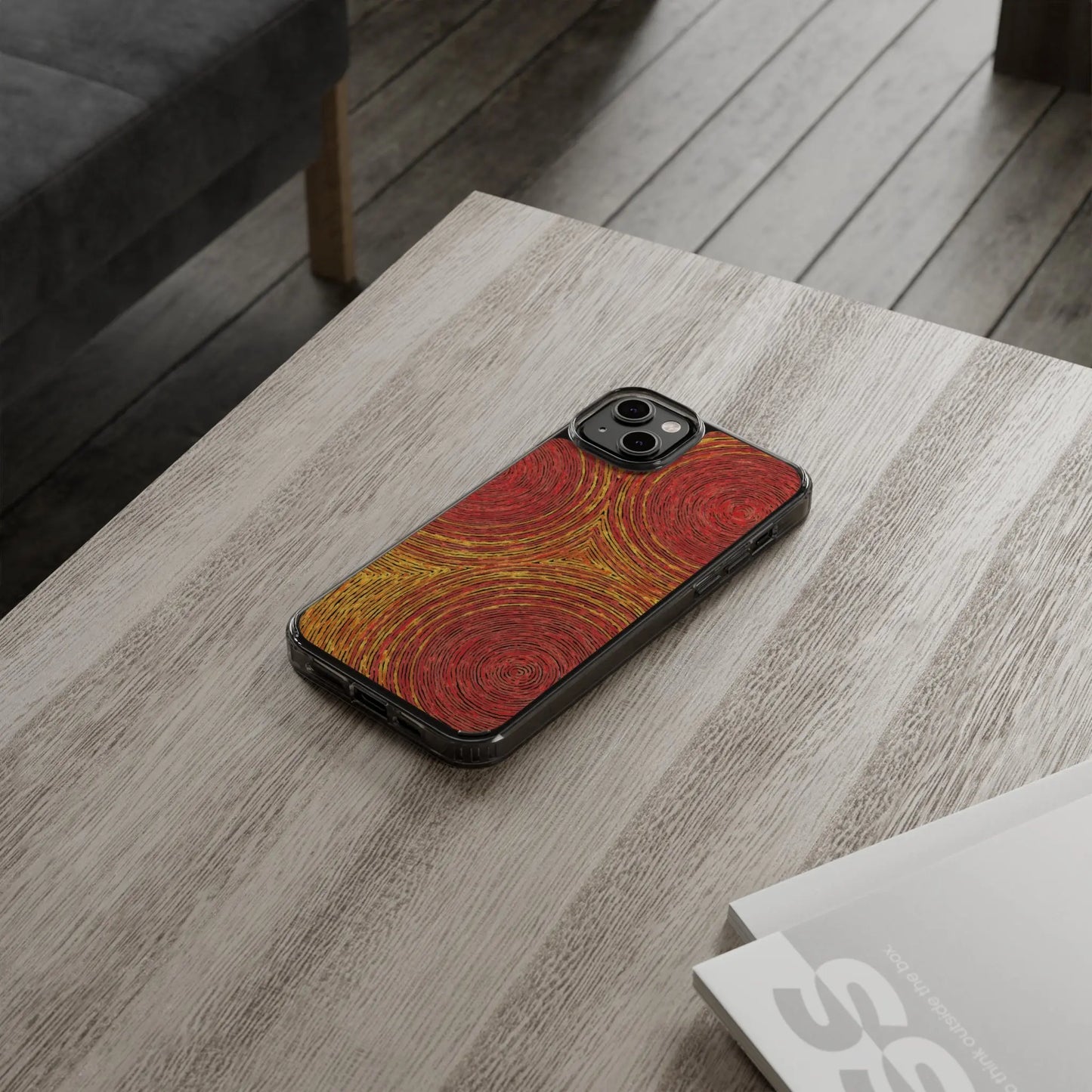 Fingerprints of the Sun Clear Phone Case - Coldbrewart