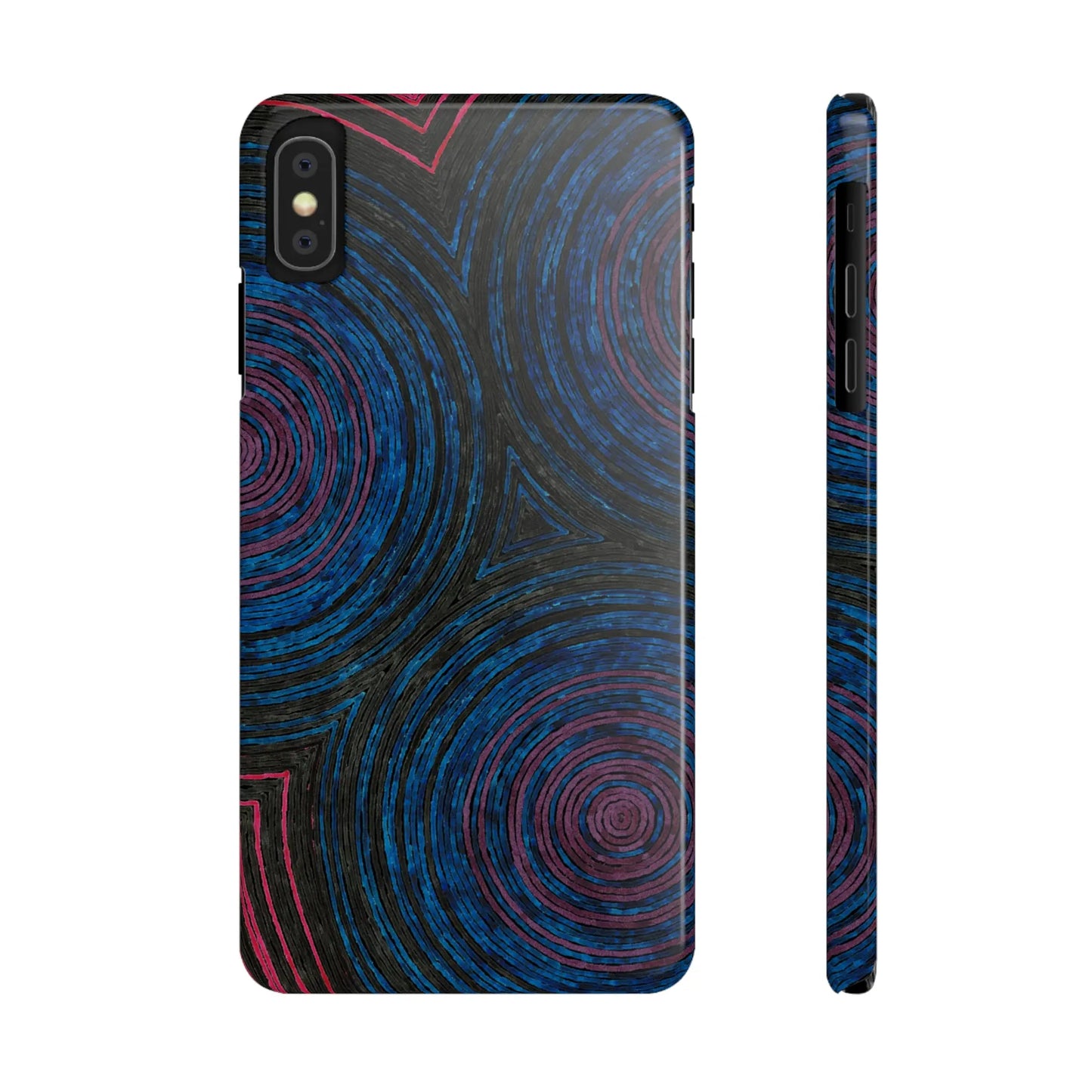 Fingerprints of the Moon Glossy Phone Case - Coldbrewart