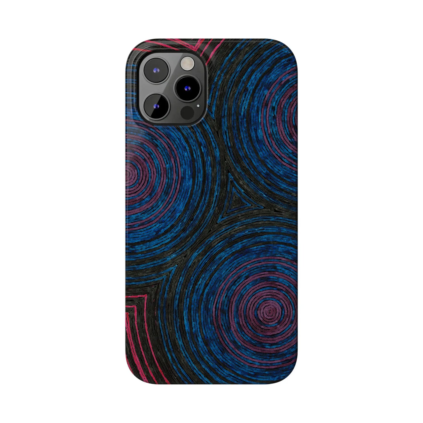 Fingerprints of the Moon Glossy Phone Case - Coldbrewart